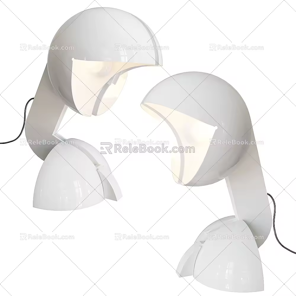 Simple table lamp 3d model