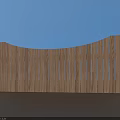 Wooden Garden Ornament Fence With Curved Design And Top Spherical Decorations