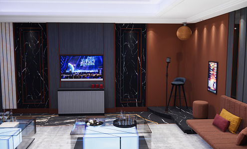 Modern KTV rooms 3d model