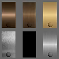 Textured Metal Panels With Round Knobs In Various Color Finishes 3d model