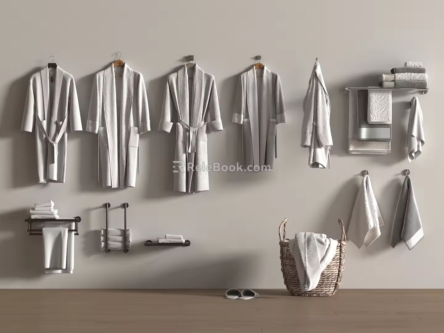 Bathrobe Towel 3d model