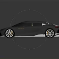 Silver sports car featuring sleek aerodynamic exterior and modern design elements