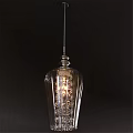 Elegant Modern Glass Chandelier with Transparent Design and Crystal Lighting