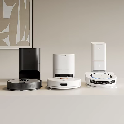 Assorted Smart Home Cleaning Appliances On 3d model