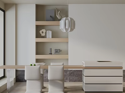 Modern table combination 3d model