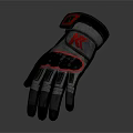 Gray And Red Protective Gloves With Grip Design For Daily Use