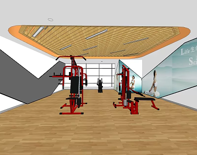Modern Gym 3d model Modern Gym 3d model
