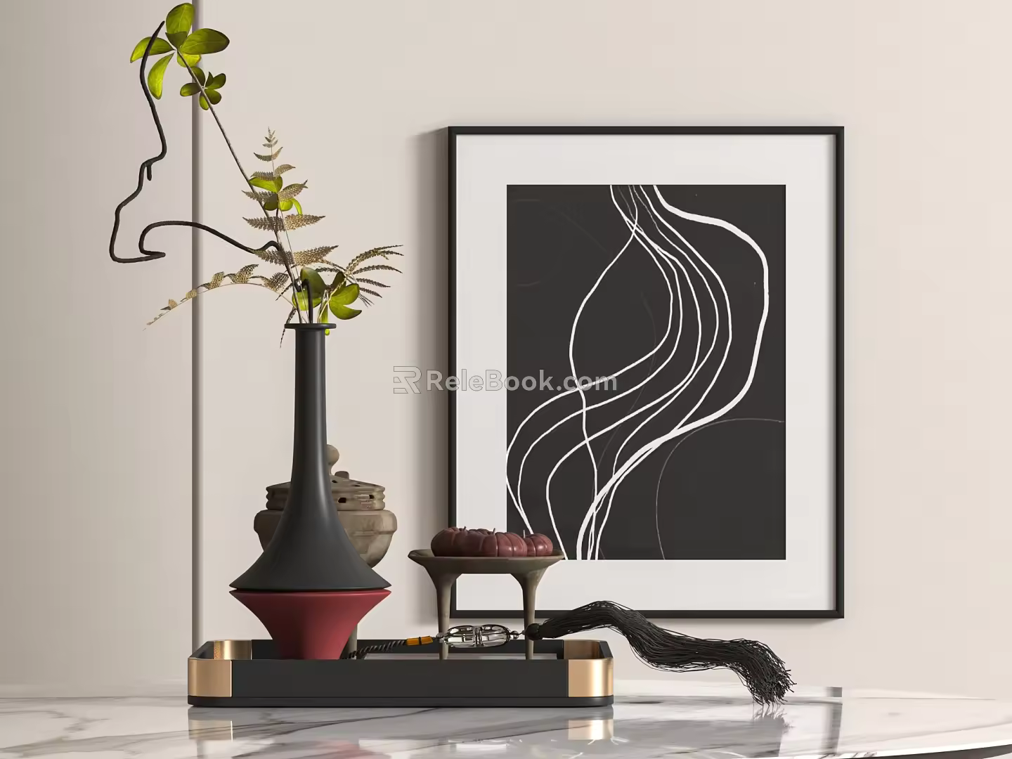 New Chinese style ornaments combination 3d model