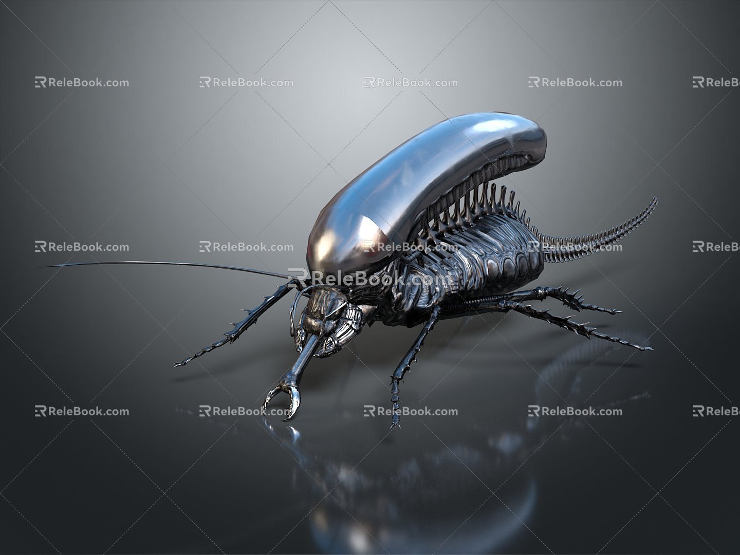 Modern beetle beetle shape bug 3d model