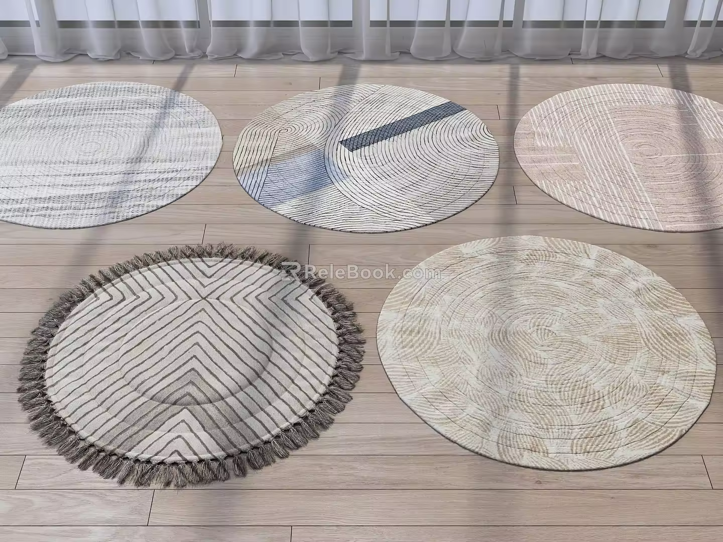 Modern Round Carpet 3d model
