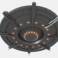 UFO flying saucer spaceship alien spaceship spaceship 3d model