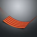 Stylish Modern Hammock Design With Vibrant Orange Stripes And Strong Suspension Ropes