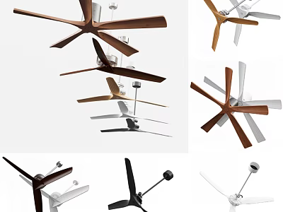 Modern Ceiling Fan Ceiling Fan Combination 3d model