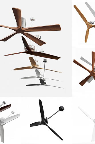 Modern Ceiling Fan Ceiling Fan Combination 3d model