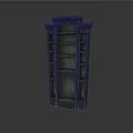 Functional Classic Black Bookshelf Featuring Decorative Top And Multiple Storage Shelves