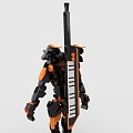 LEGO toy building blocks mechanical warrior mech warrior battle robot 3d model