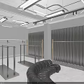 Modern Minimalist High End Mens Clothing Store Exterior And Spacious Interior Decoration Design