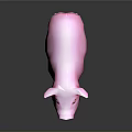 Cute Pink Pig 3D Model With Smiling Expression And Cartoon Design