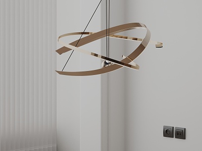 Modern chandelier 3d model