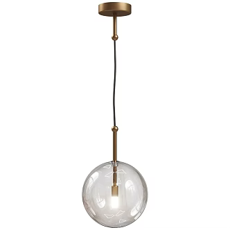 Estro modern glass bulb chandelier 18w 3d model