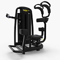 Black Commercial Chest Press Fitness Equipment With Yellow Brand Logo And Digital