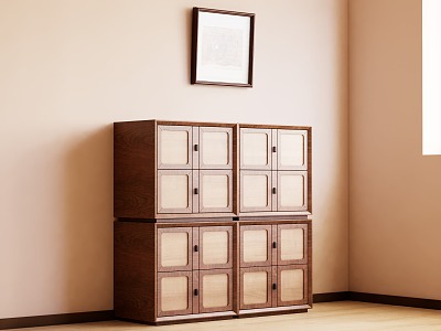 Middle Style Locker Decorative Cabinet model