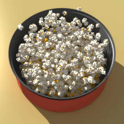 Modern Popcorn 3d model Modern Popcorn 3d model
