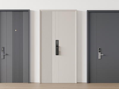 Modern door combination security door single door model