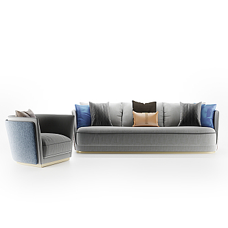 Modern Combination Sofa 3d model