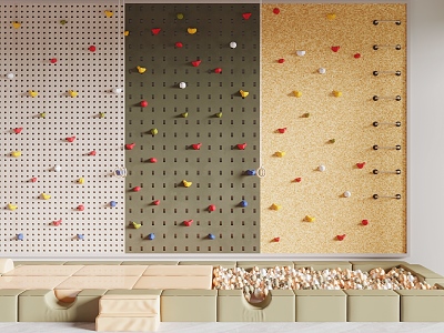 Modern Climbing Wall model