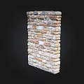 Natural Stone Building Exterior Wall With Mixed Color Textured Design And Rustic Pattern