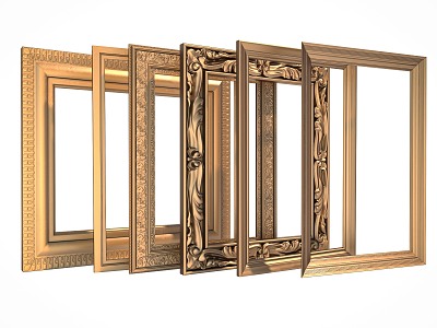 European-style carved photo frame decorative frame wall decoration architectural component model