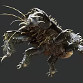 Unique Spiny Armored Creature With Thorny Exoskeleton And Multiple Legs