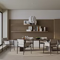 Modern table combination 3d model