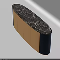 Elegant Modern Sideboard With Gold Black Finish And Marble Top Design