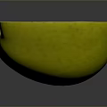 Fresh Yellow Apple Cut Open With Juicy Flesh And Core