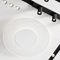 Modern Ceiling Downlights And Spotlights With Sleek Black Frame And White Shade