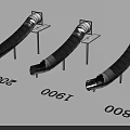 Outdoor Playground Curved Tube Equipment With 1800 1900 2000 Sizes And Metal Joints Base Support