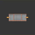 Household Storage Organizer with Multi Compartments Gray and Orange Design for Home Use