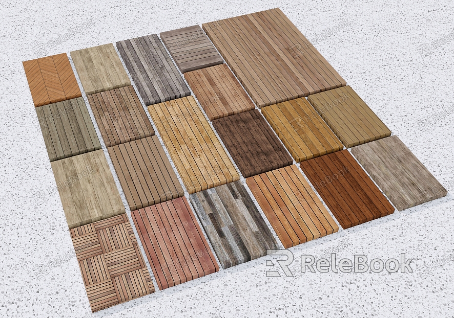 Modern wood floor anticorrosive wood floor model