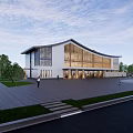 New Office Building Art Center Exhibition Center 3d model