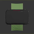 Modern Outdoor Camping Tent With Green Awning Transparent Sides And Comfortable Interior
