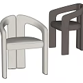 Beige Velvet Leisure Chair With Curved Armrests Comfortable Seat Modern Design