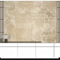 New Chinese Reception Desk Front Desk Company Front Desk Lobby Reception Area Front Desk Background Wall 3d model