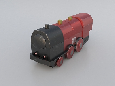 Toy Wagon Cartoon Train 3d model