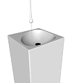 Modern faucet water drop faucet table basin wash basin 3d model