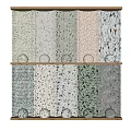 Variety of Terrazzo Floor Tiles in Different Colors and Patterns
