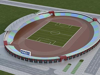 modern stadium 3d model