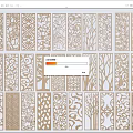 Decorative Wooden Room Dividers With Intricate Carved Floral Geometric Tree Patterns