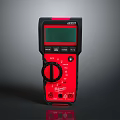 Mastech Digital Multimeter Red Black Design With Digital Display And Control Knob 3d model